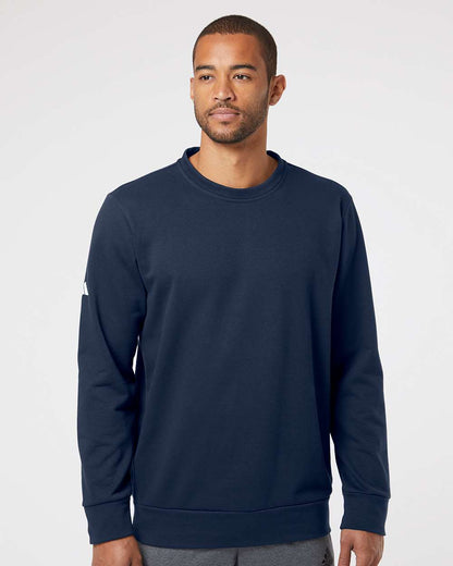 Adidas Unisex Fleece Crewneck Sweatshirt A434 #colormdl_Collegiate Navy