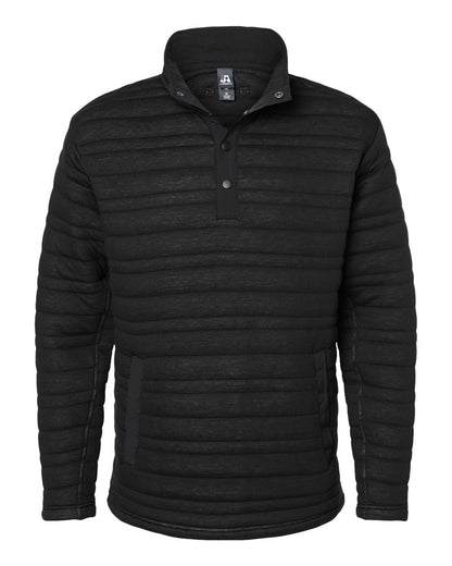 J. America Men's Horizon Half-Snap Pullover 8895 #color_Black