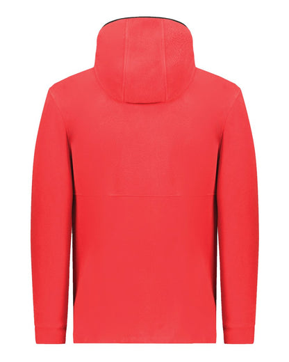 Augusta Sportswear Youth Eco Revive™ Polar Fleece Hooded Full-Zip Jacket 6859 #color_Scarlet