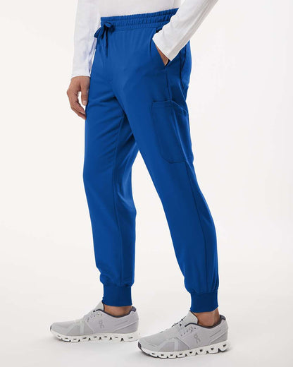 Jaanuu Men's Osmo 8-Pocket Scrub Joggers M20002 #colormdl_Royal Blue