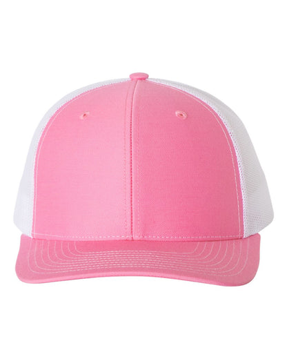 Richardson Snapback Trucker Cap 112 #color_Hot Pink/ White