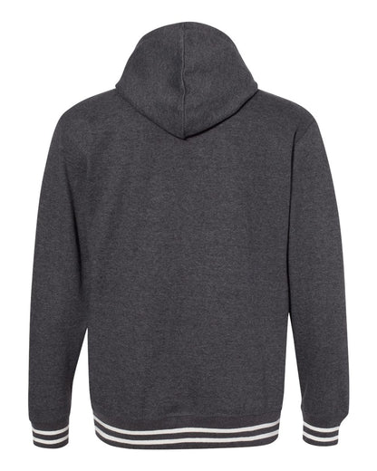 J. America Men's Relay Hooded Sweatshirt 8649 #color_Black