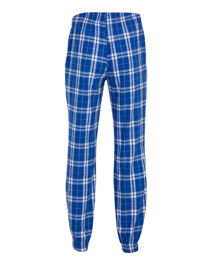 Boxercraft Flannel Joggers BM6625 #color_Royal/ Silver