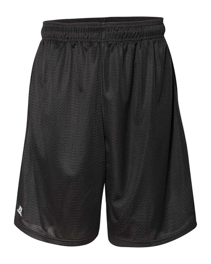 Russell Athletic Men's 9" Dri-Power® Tricot Mesh Shorts with Pockets 651AFM #color_Black