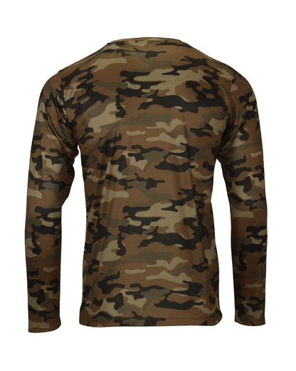 Paragon Men's Woodland Performance Long Sleeve T-Shirt 238 #color_Coyote Camo