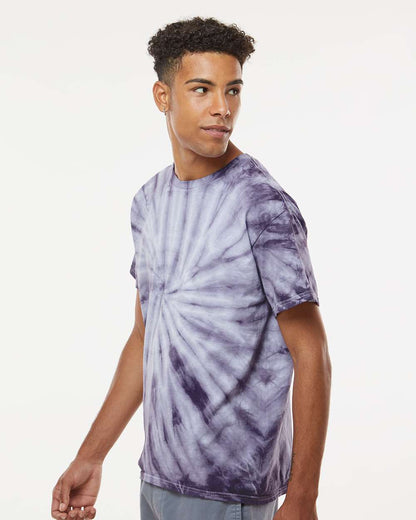 Dyenomite Cyclone Pinwheel Tie-Dyed T-Shirt 200CY #colormdl_Blackberry