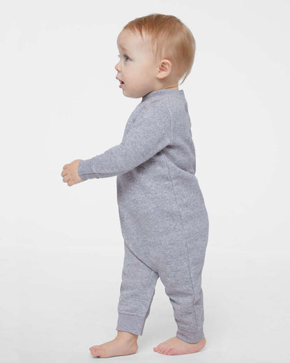 Rabbit Skins Infant Fleece One-Piece 4447 #colormdl_Heather