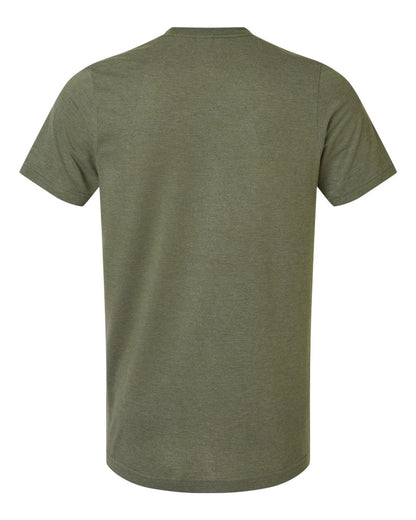 Tultex Combed CVC T-Shirt 602CVC #color_Heather Military Green