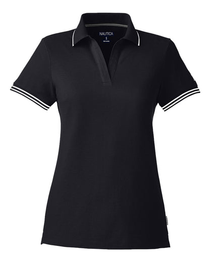 Nautica Women's Deck Polo N17168 #color_Black