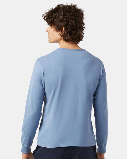 Champion Garment-Dyed Long Sleeve T-Shirt CD200 #colormdl_Saltwater