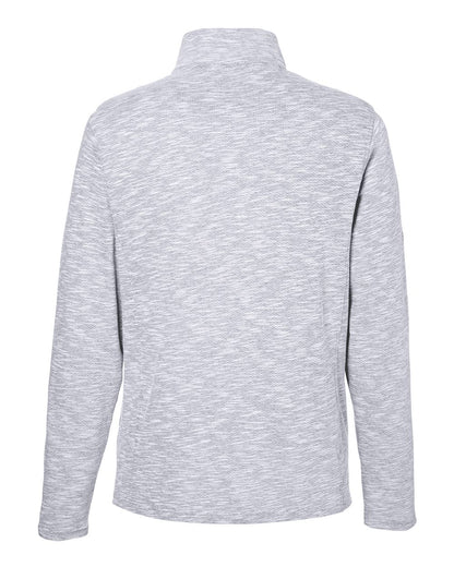 North End Men's Eclipse Jacquard Quarter-Zip Pullover NE415 #color_Platinum Heather