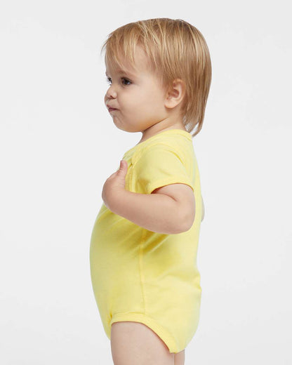 Rabbit Skins Infant Fine Jersey Bodysuit 4424 #colormdl_Butter