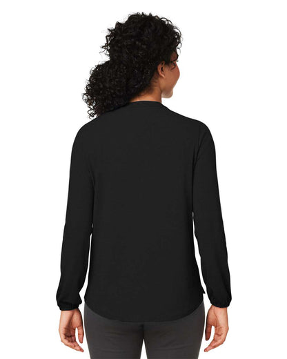 Devon & Jones Women's Raleigh Half-Placket Knit Top DP122W #colormdl_Black