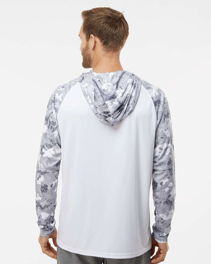 Paragon Unisex Tortuga Extreme Performance Hooded T-Shirt 240 #colormdl_White/ Aluminum Camo