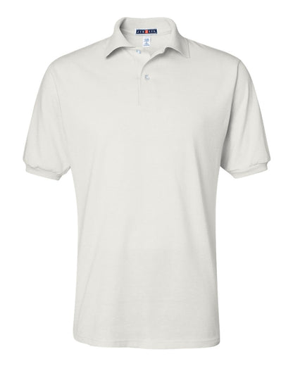 JERZEES Men's SpotShield® 50/50 Polo 437MSR #color_White