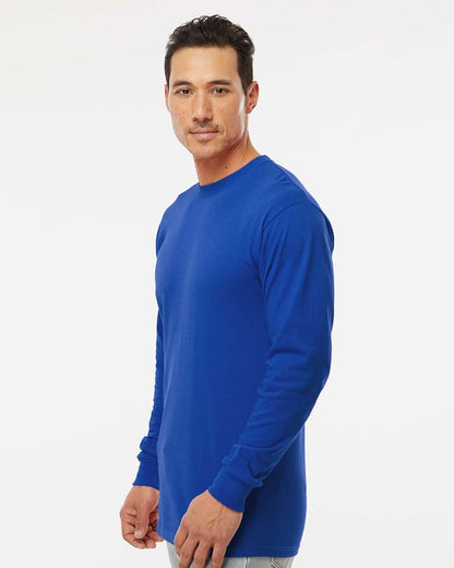 M&O Unisex Gold Soft Touch Long Sleeve T-Shirt 4820 #colormdl_Royal