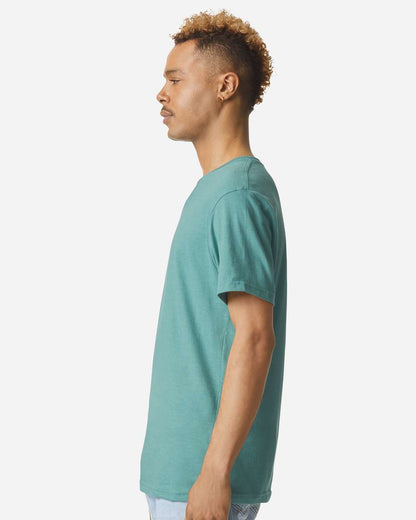 American Apparel Unisex CVC V-Neck Tee 2006CVC #colormdl_Heather Arctic
