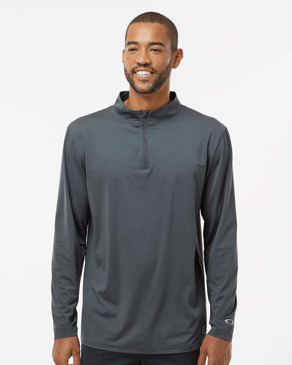 Oakley Men's Team Issue Podium Quarter-Zip Pullover FOA402997 #colormdl_Forged Iron