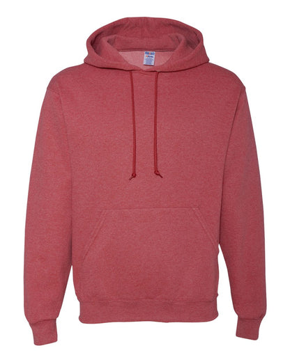 JERZEES Unisex NuBlend® Hooded Sweatshirt 996MR #color_Vintage Heather Red