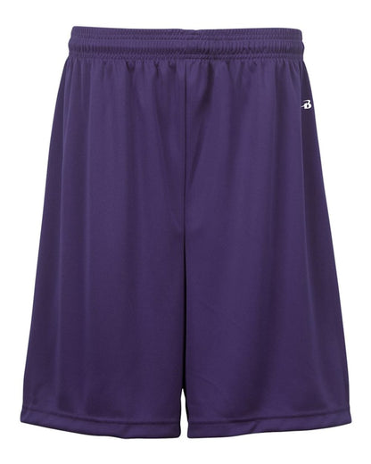 Badger Youth B-Dry 6" Shorts 2107 #color_Purple 