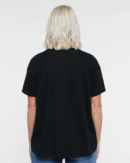 LAT Women's Hi-Lo Tee 3519 #colormdl_Black