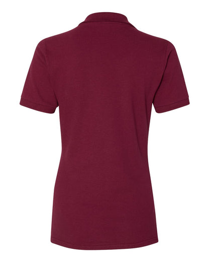 JERZEES Women's 100% Ring-Spun Cotton Piqué Polo 443W #color_Maroon