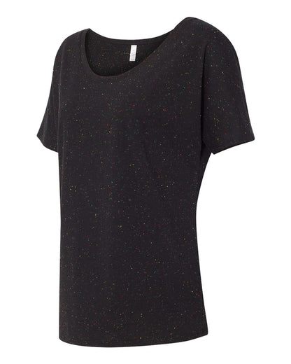 BELLA + CANVAS Women’s Slouchy Tee 8816 #color_Black Speckled