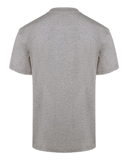 Dickies Men's Tall Heavyweight Traditional Short Sleeve Henley WS51T #color_Heather Grey
