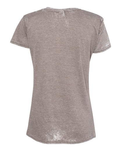 J. America Women’s Zen Jersey T-Shirt 8116 #color_Cement