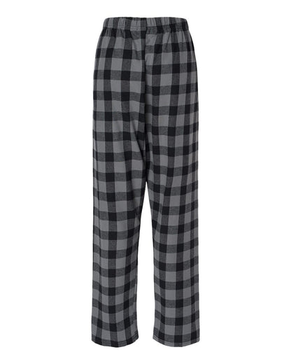 Boxercraft Women's Haley Flannel Pants BW6620 #color_Charcoal/ Black Buffalo