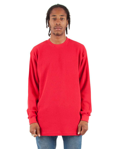 Shaka Wear Unisex Thermal T-Shirt SHTHRM #colormdl_Red