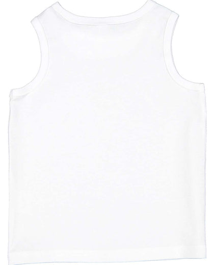 Rabbit Skins Toddler Fine Jersey Tank 3323 #color_White