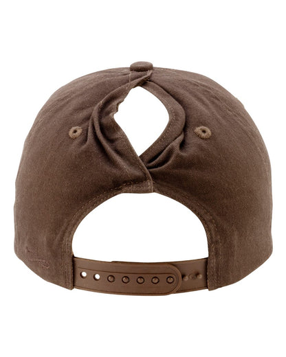 Infinity Her Women's Washed 5-Panel Rope Cap MAYA #color_Chocolate/ Fawn