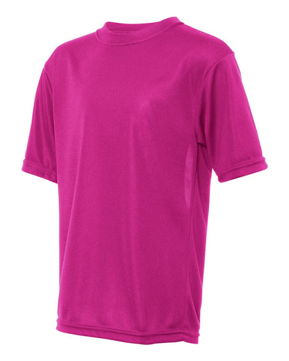 Augusta Sportswear Youth Nexgen Wicking T-Shirt 791 #color_Power Pink