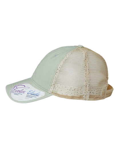 Infinity Her Women's Washed Mesh-Back Cap TESS #color_Sage/ Polka Dots
