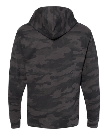 Independent Trading Co. Unisex Midweight Hooded Sweatshirt SS4500 #color_Black Camo