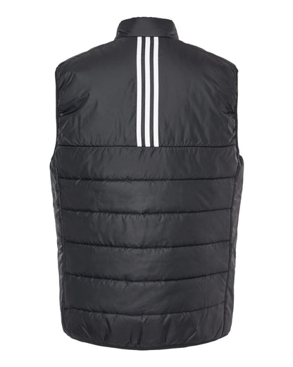 Adidas Men's Puffer Full-Zip Vest A572 #color_Black