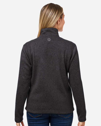 Marmot Women's Drop Line Fleece Jacket M16250 #colormdl_Black Heather