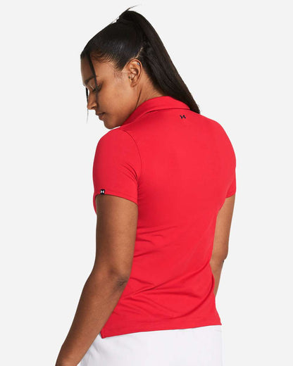 Under Armour Women's Recycled Polo 1385910 #colormdl_Red/ White
