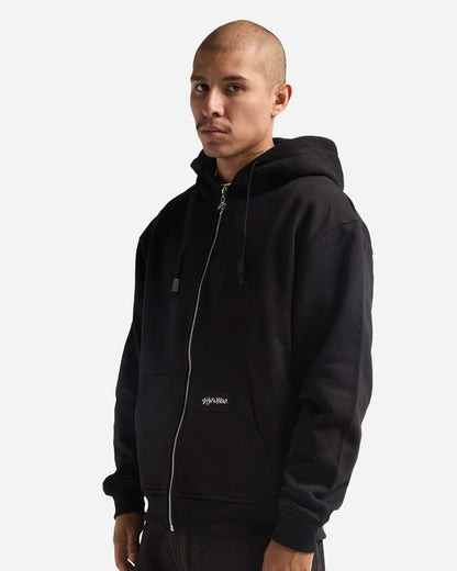 Shaka Wear Men's Essential Super Heavyweight Full-Zip Hooded Sweatshirt SHEHZ #colormdl_Black