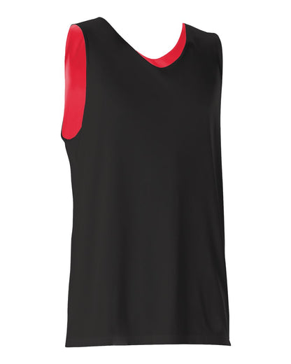 Alleson Athletic Reversible Tank 506CR #color_Black/ Red