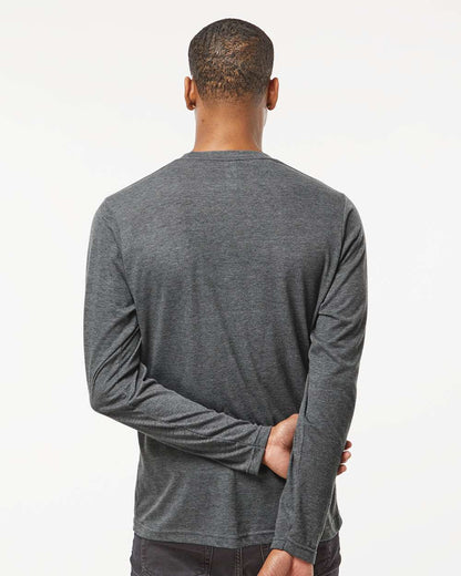 Tultex Poly-Rich Long Sleeve T-Shirt 242 #colormdl_Heather Charcoal