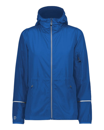 Holloway Women's Packable Hooded Jacket 229782 #color_Royal