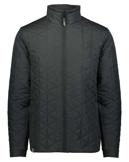 Holloway Men's Repreve® Eco Quilted Jacket 229516 #color_Black