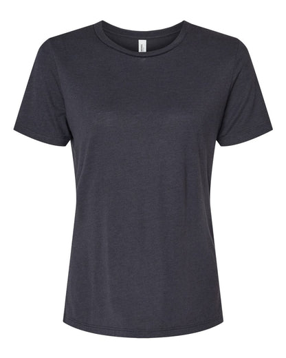 BELLA + CANVAS Women’s Relaxed Fit Triblend Tee 6413 #color_Solid Dark Grey Triblend