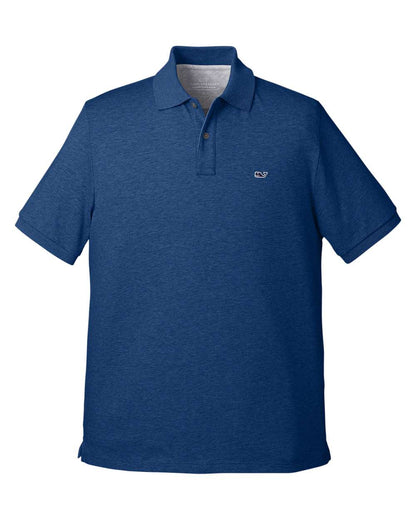 vineyard vines Men's Edgartown Pique Polo G011147 #color_Deep Bay