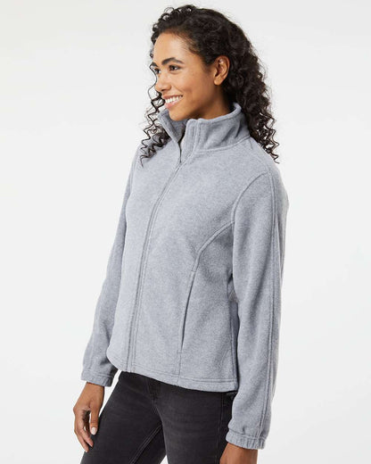 Burnside Women's Polar Fleece Full-Zip Jacket 5062 #colormdl_Heather Grey