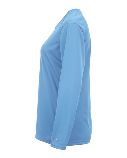 Badger Women's B-Core Long Sleeve T-Shirt 4164 #color_Columbia Blue