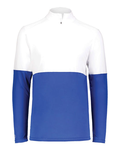 Holloway Youth Momentum Team Quarter-Zip Pullover 223600 #color_Royal/ White