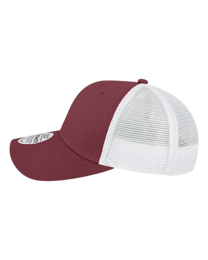 LEGACY Mid-Pro Snapback Trucker Cap MPS #color_Maroon/ White